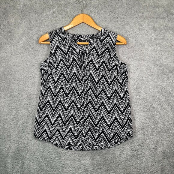 Talbots Tops - Talbots Black & White Button Down Blouse